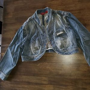 Vintage Guess Crop Jean Jacket size XL fits like Small
